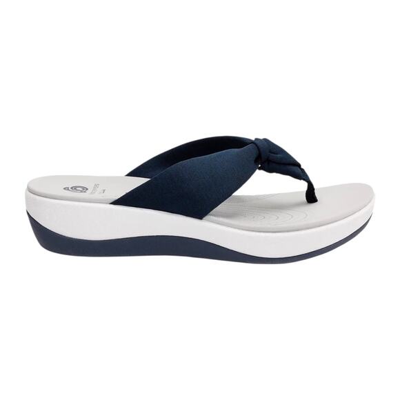 Clarks Women's Cloudsteppers Arla Glison Flip Flip Thong Sandals Blue Size 10 - Picture 2 of 5